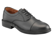 Black Plain Front Safety Shoe 